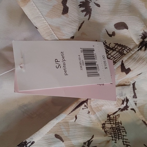 💜NWT WOMEN'S SILK V-NECK BLOUSE - Picture 11 of 11